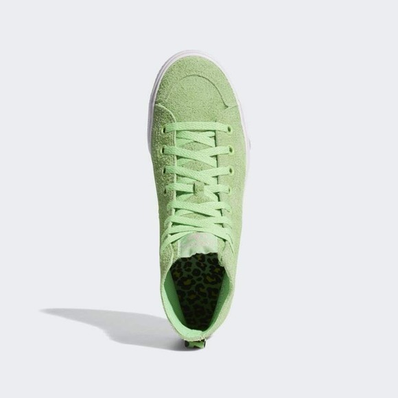 Adidas Na-Kel Smith Mens Nizza Hi RF Sneakers Size 8 Spring Green Pins EF1032 - Picture 6 of 13